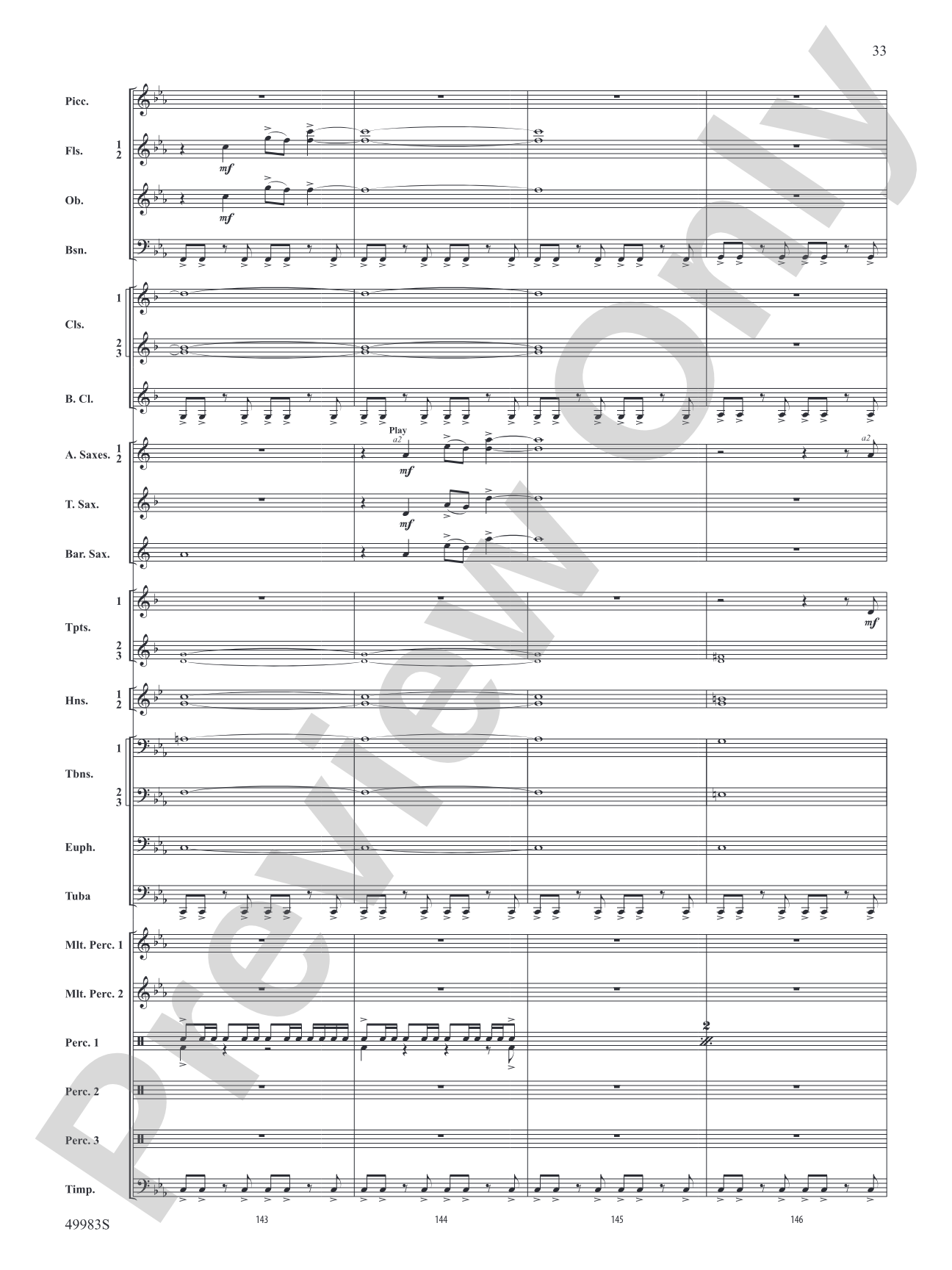 An Ancient World: Concert Band Conductor Score & Parts
