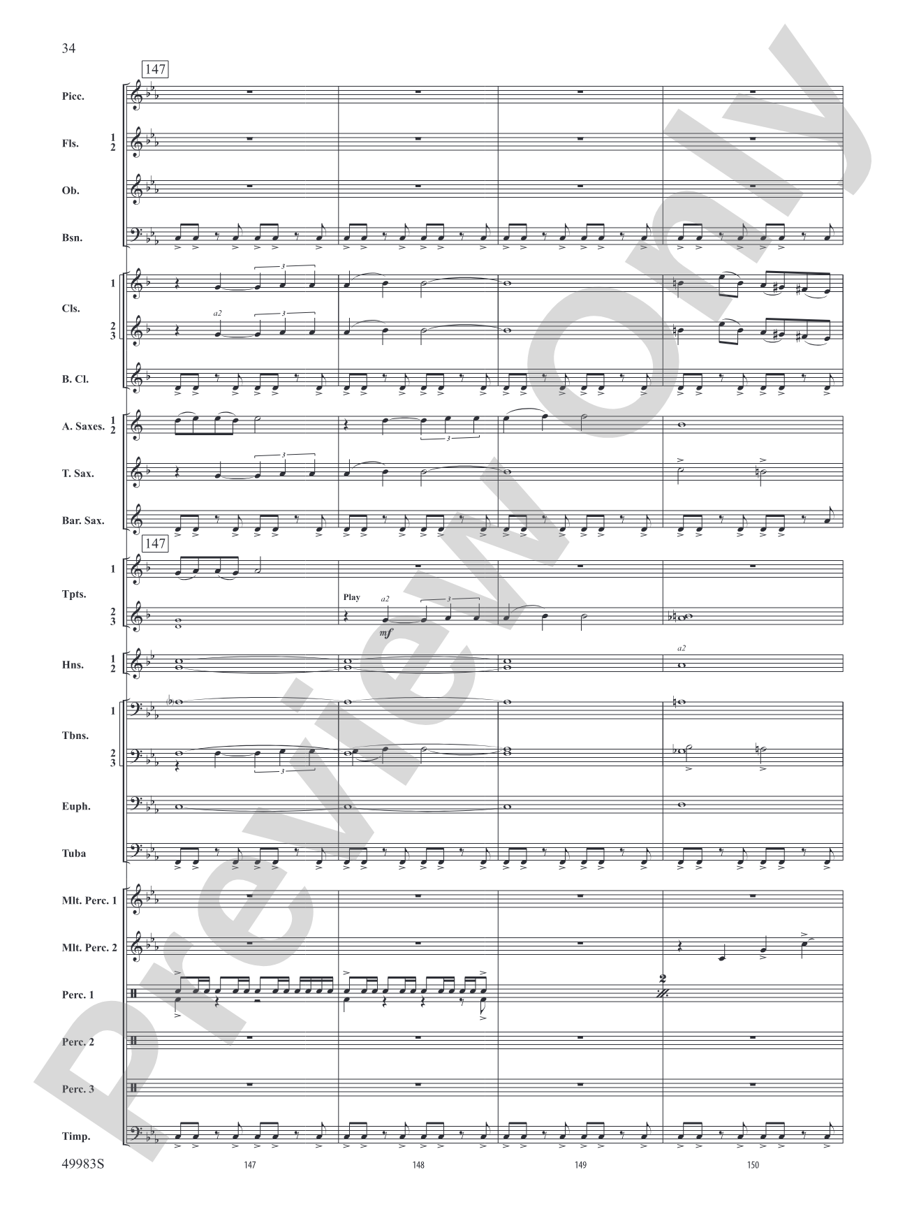 An Ancient World: Concert Band Conductor Score & Parts