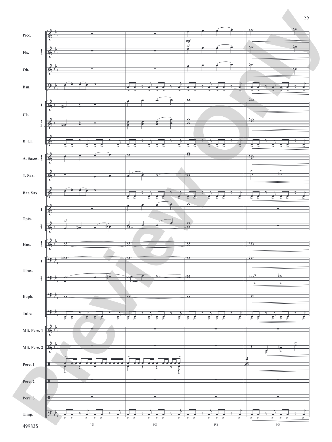 An Ancient World: Concert Band Conductor Score & Parts