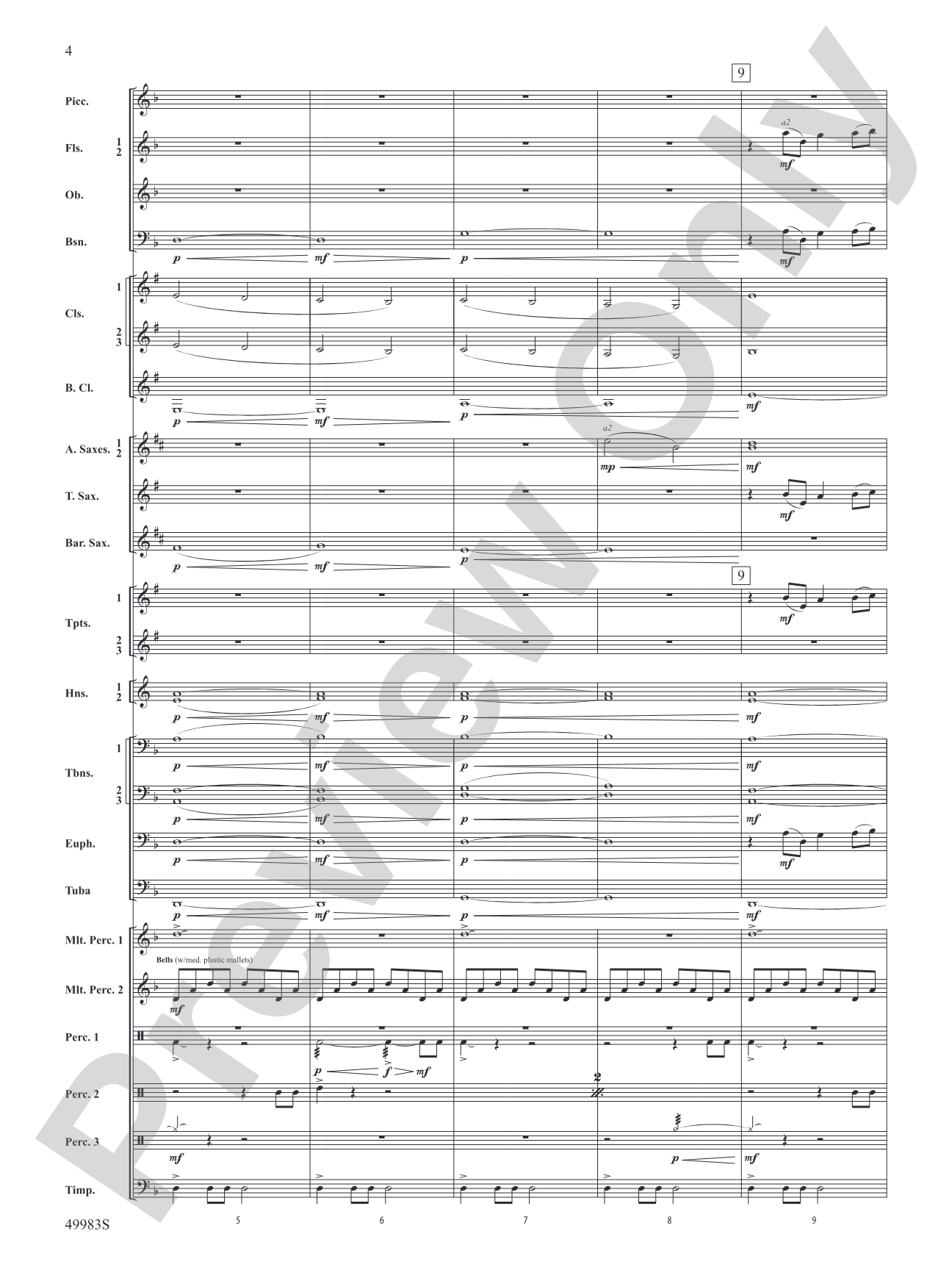 An Ancient World: Concert Band Conductor Score & Parts