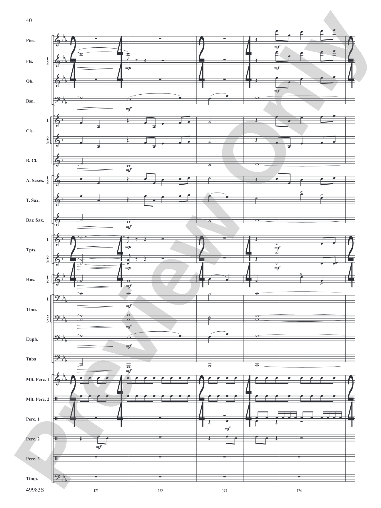An Ancient World: Concert Band Conductor Score & Parts