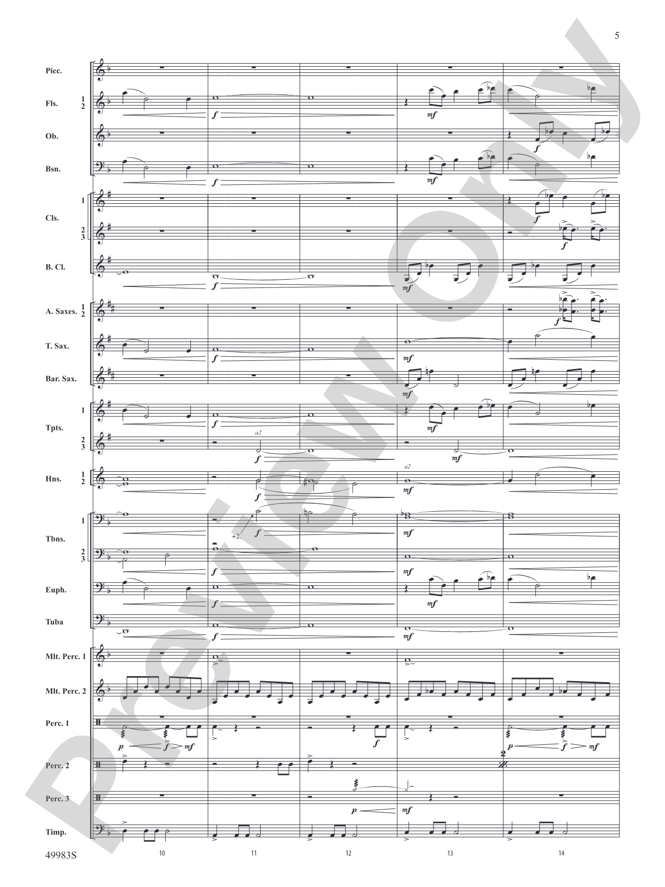 An Ancient World: Concert Band Conductor Score & Parts