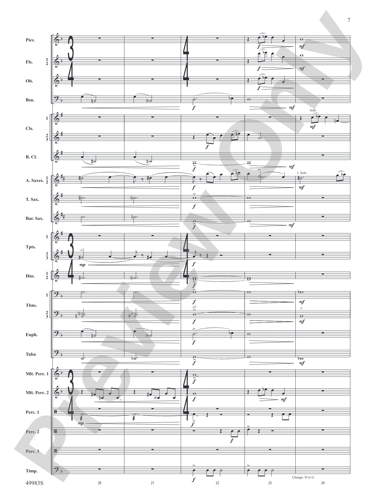 An Ancient World: Concert Band Conductor Score & Parts