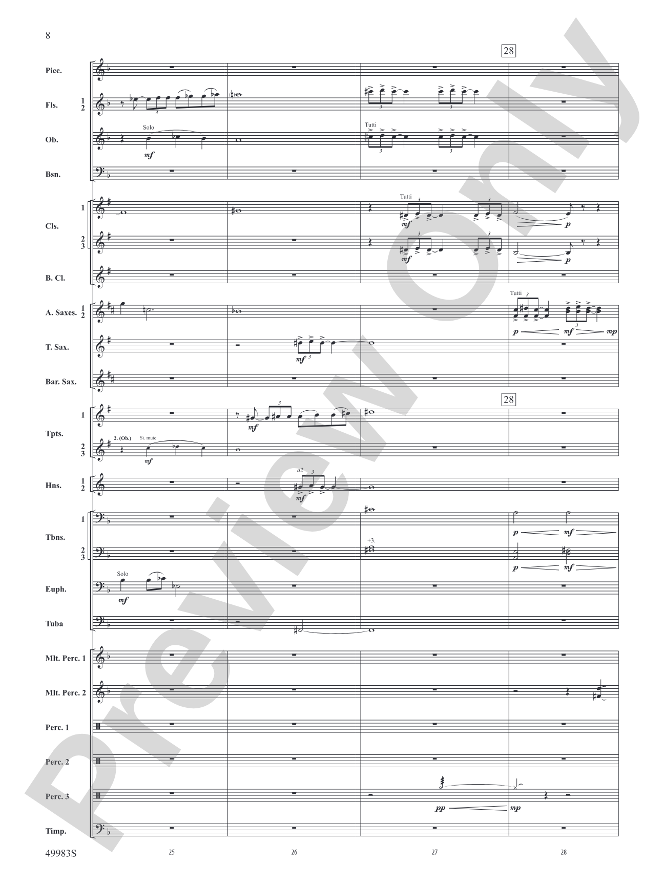 An Ancient World: Concert Band Conductor Score & Parts