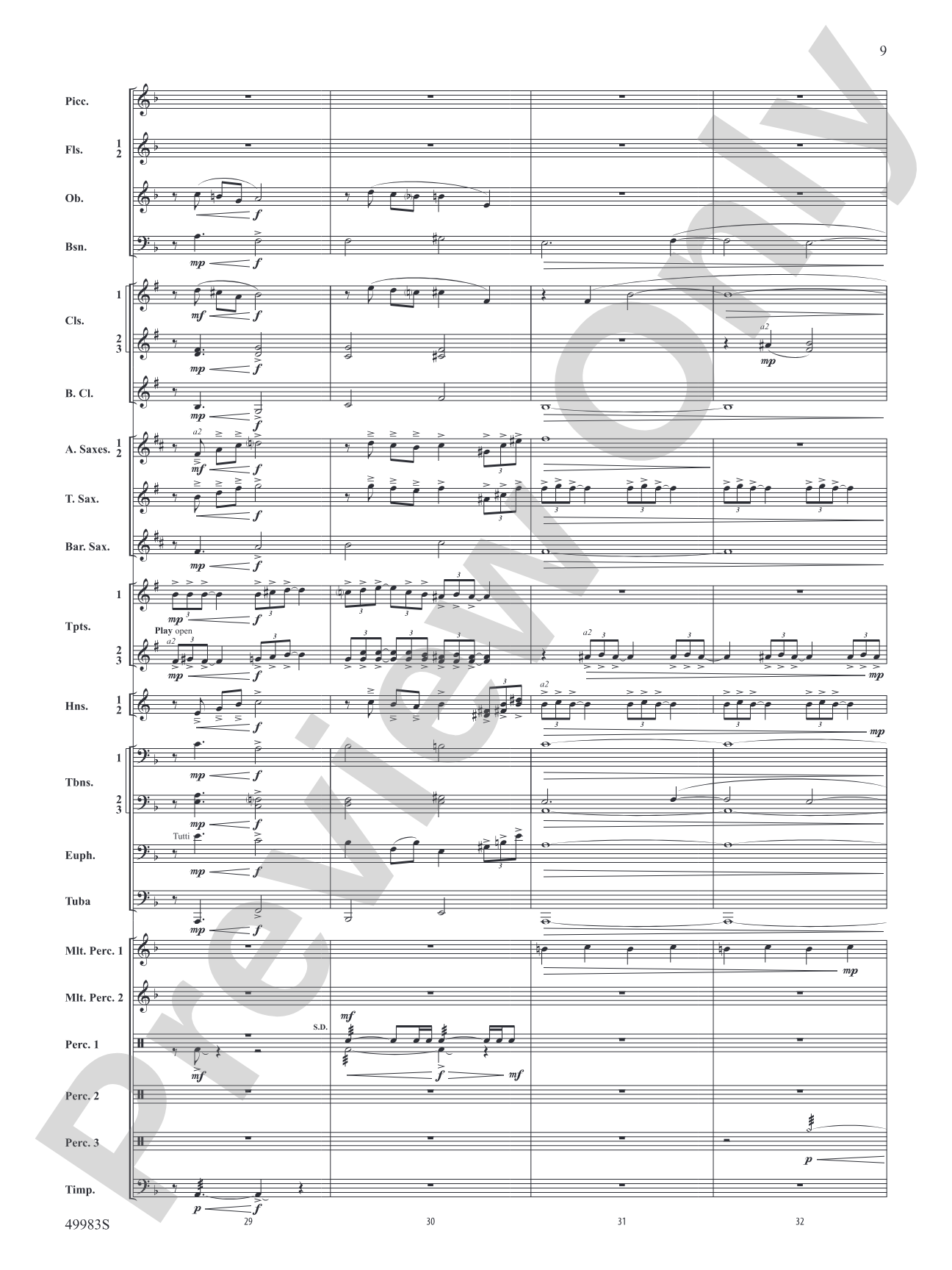An Ancient World: Concert Band Conductor Score & Parts