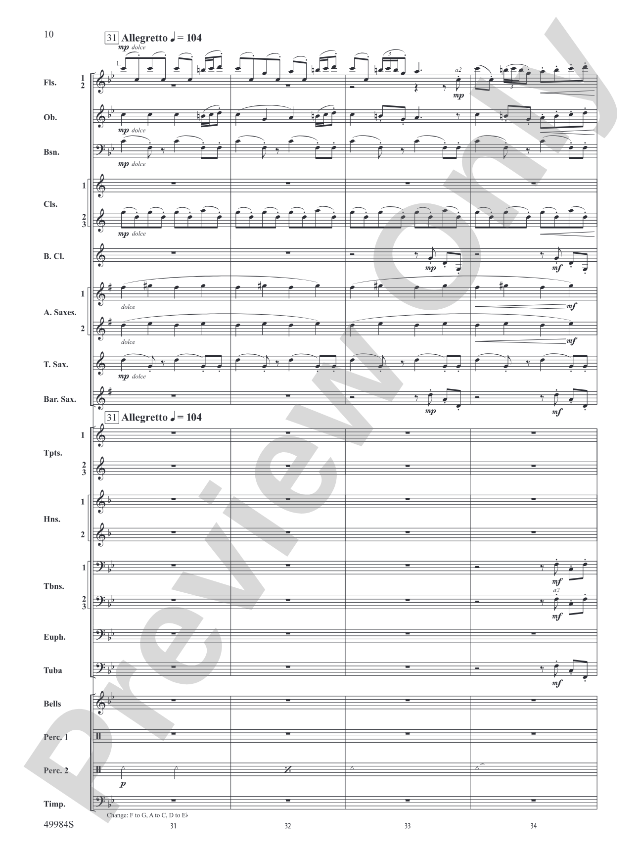 Northern Lights: Concert Band Conductor Score & Parts