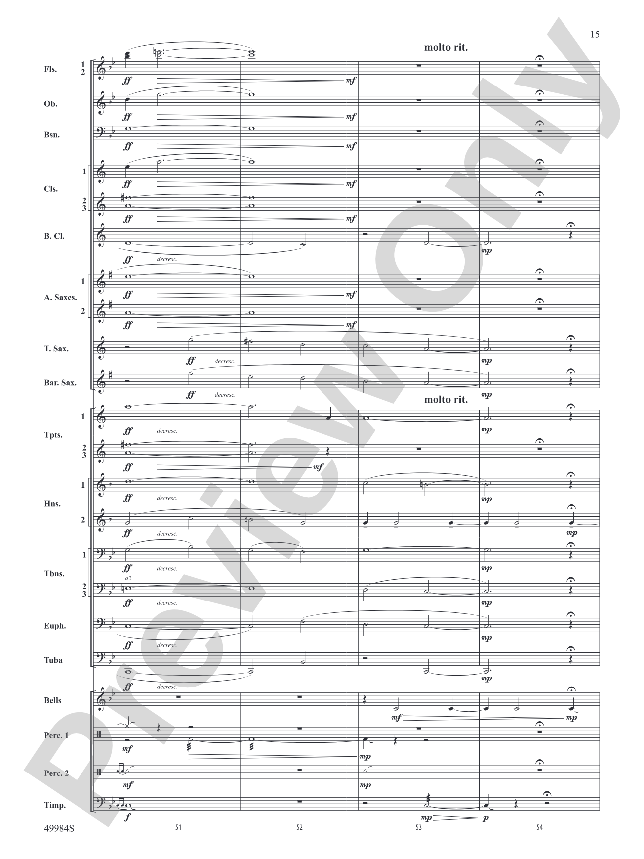 Northern Lights: Concert Band Conductor Score & Parts