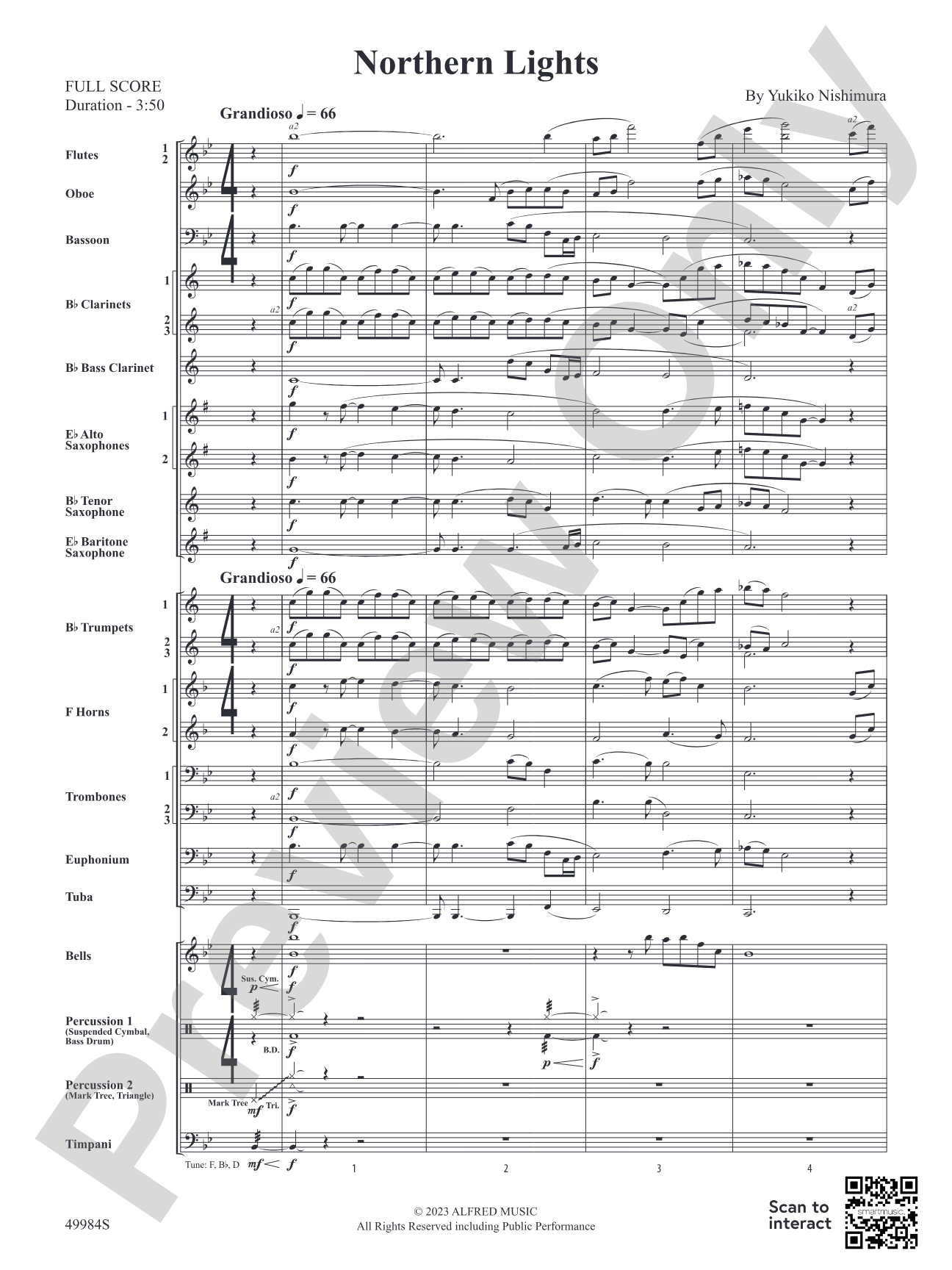 Northern Lights: Concert Band Conductor Score & Parts