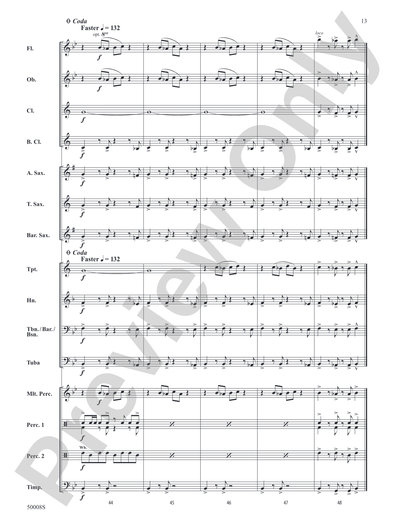 Galactic Nature: Concert Band Conductor Score & Parts