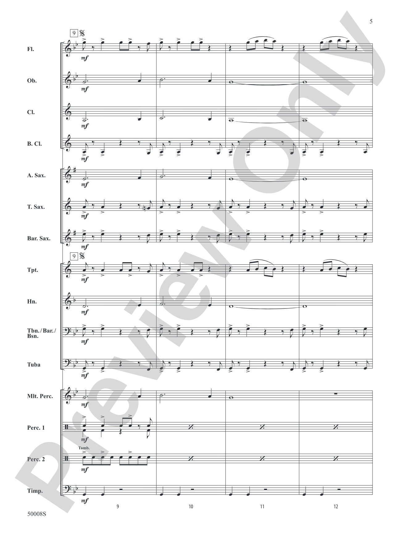 Galactic Nature: Concert Band Conductor Score & Parts