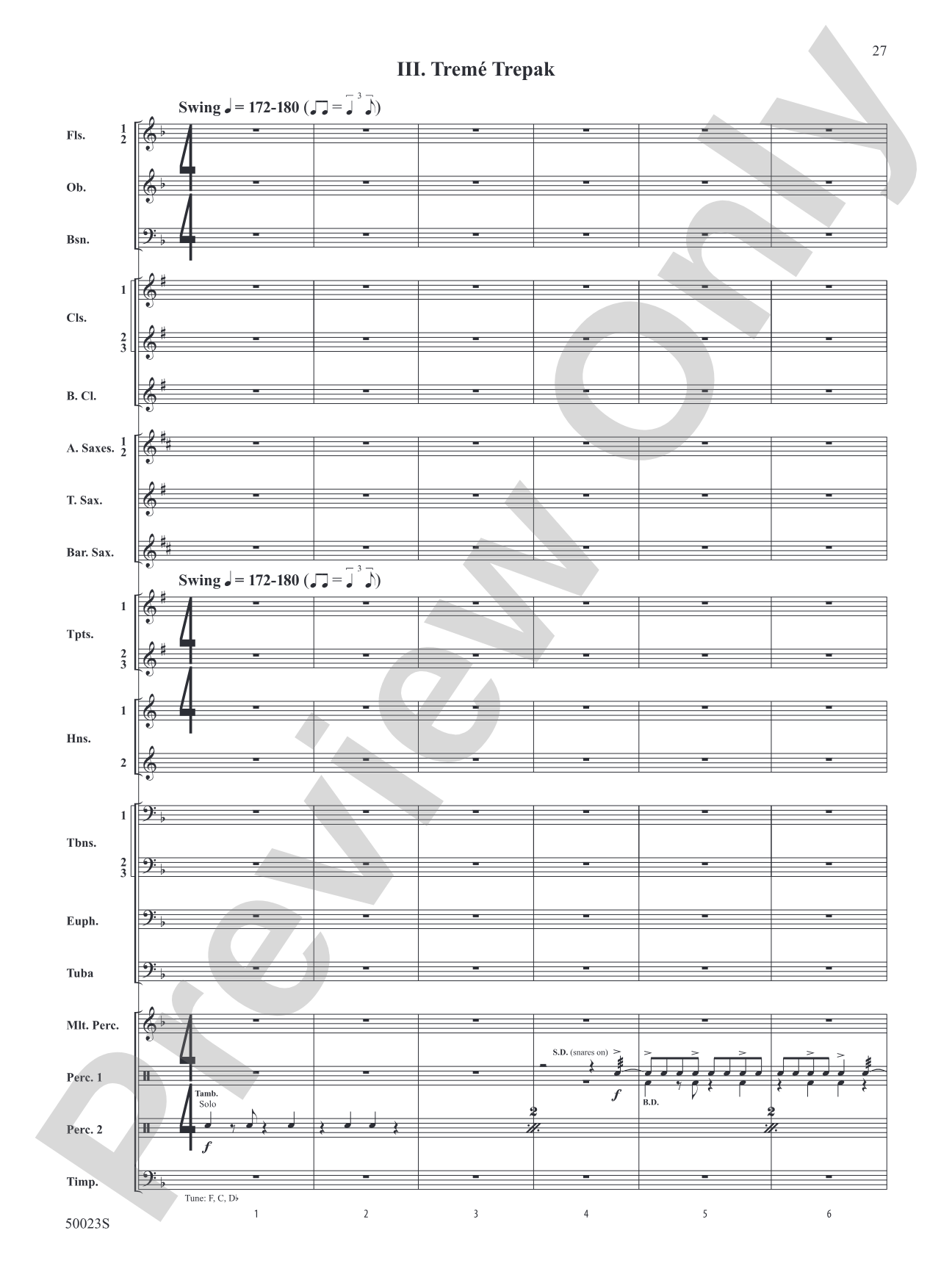 A New Orleans Nutcracker Suite: Concert Band Conductor Score & Parts