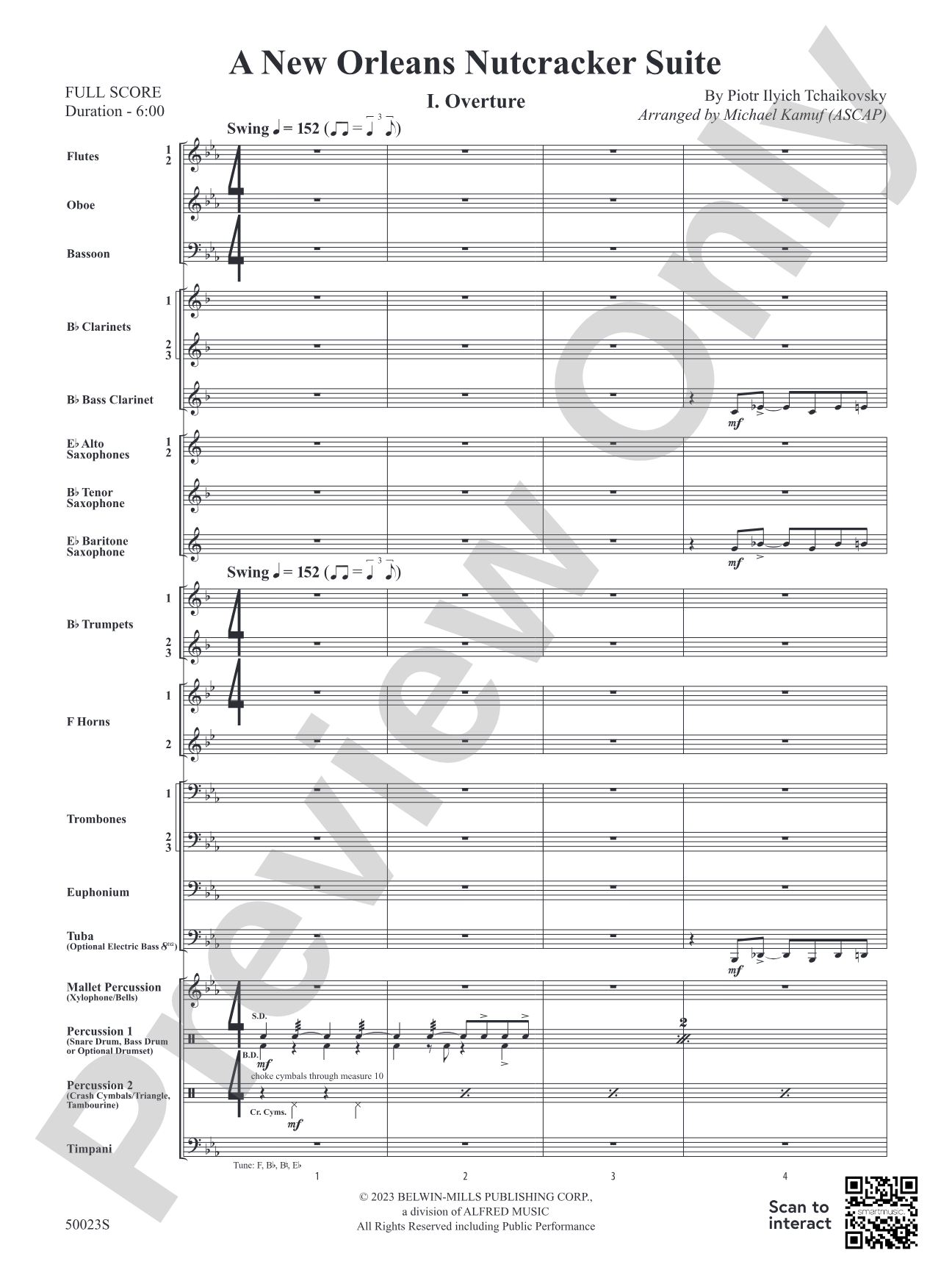 A New Orleans Nutcracker Suite: Concert Band Conductor Score & Parts