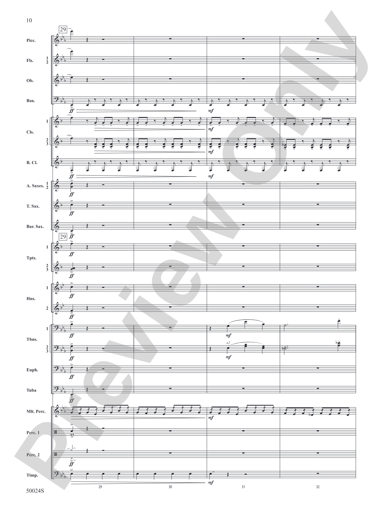 A Beacon of Light: Concert Band Conductor Score & Parts