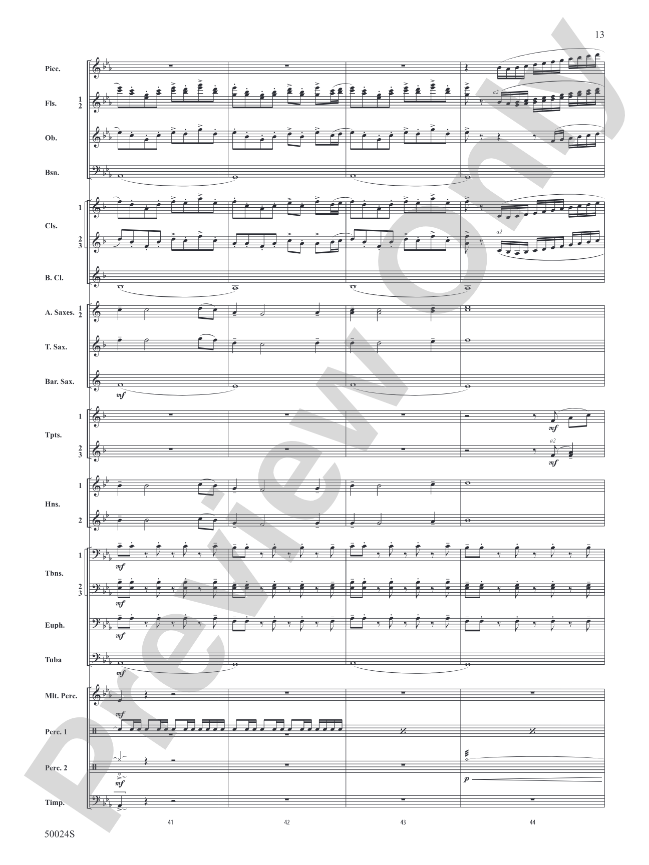 A Beacon of Light: Concert Band Conductor Score & Parts