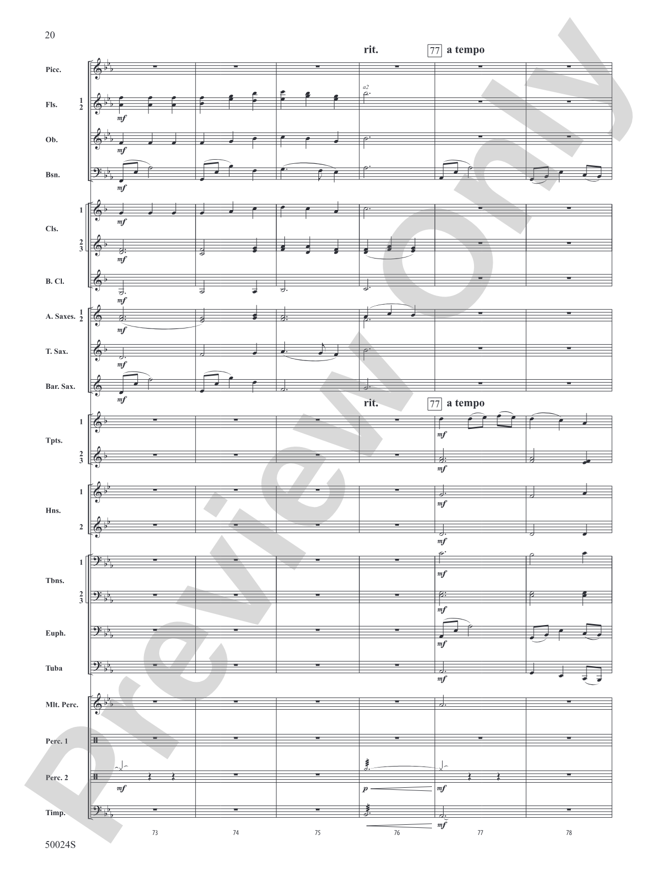 A Beacon of Light: Concert Band Conductor Score & Parts