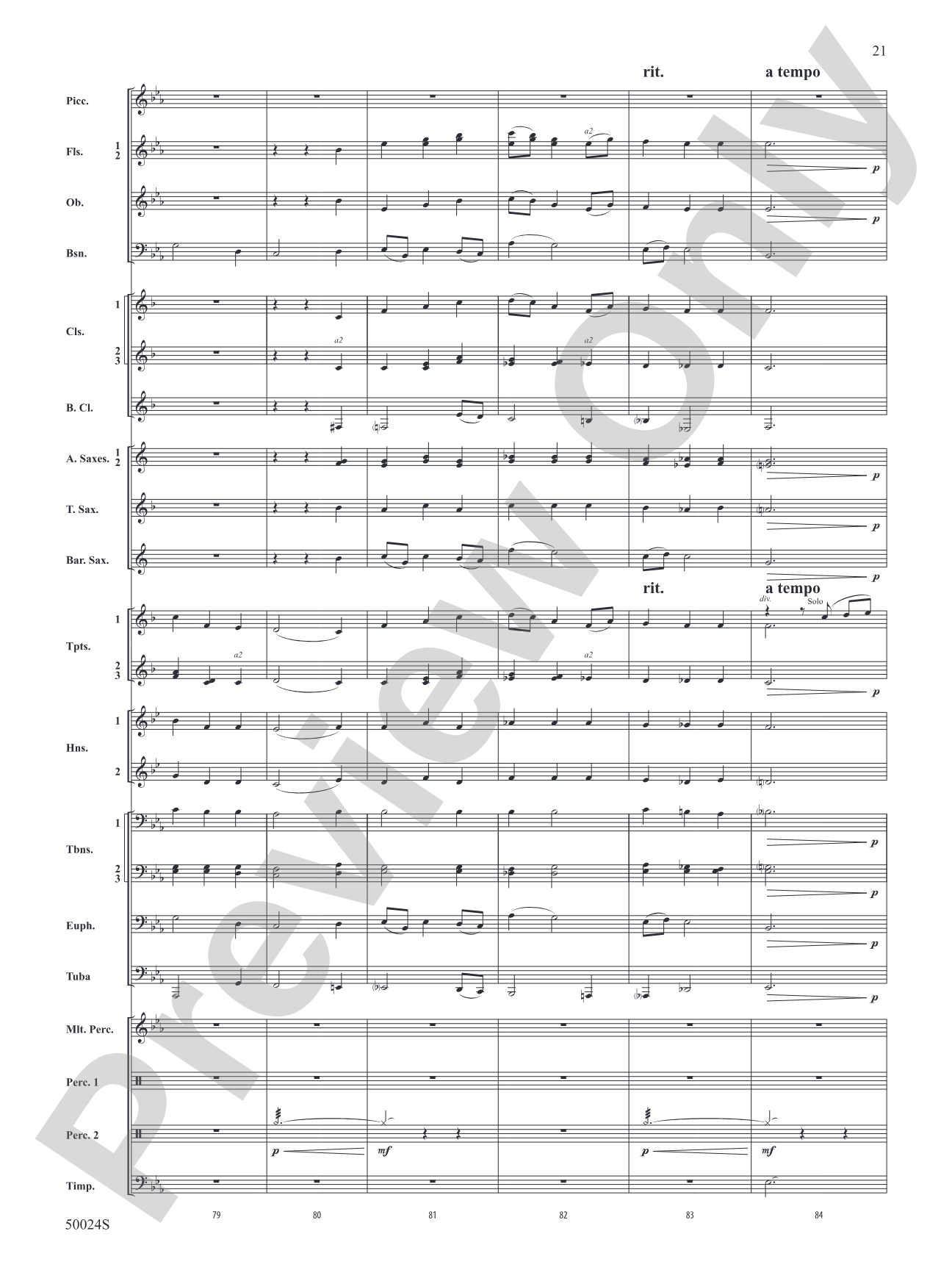 A Beacon of Light: Concert Band Conductor Score & Parts