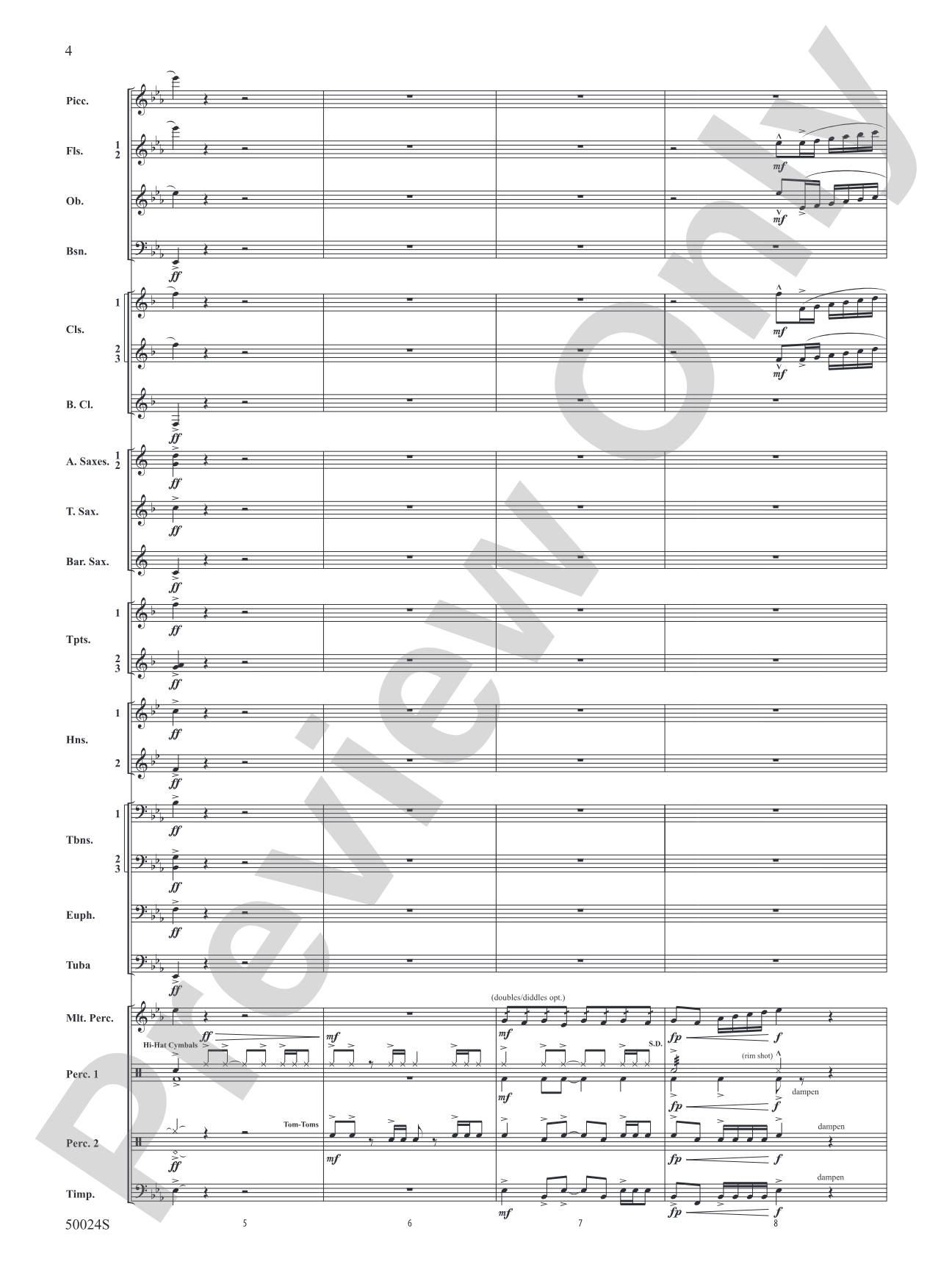 A Beacon of Light: Concert Band Conductor Score & Parts