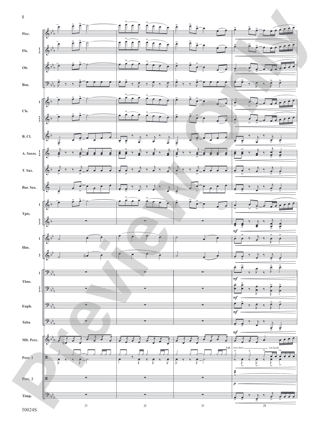 A Beacon of Light: Concert Band Conductor Score & Parts