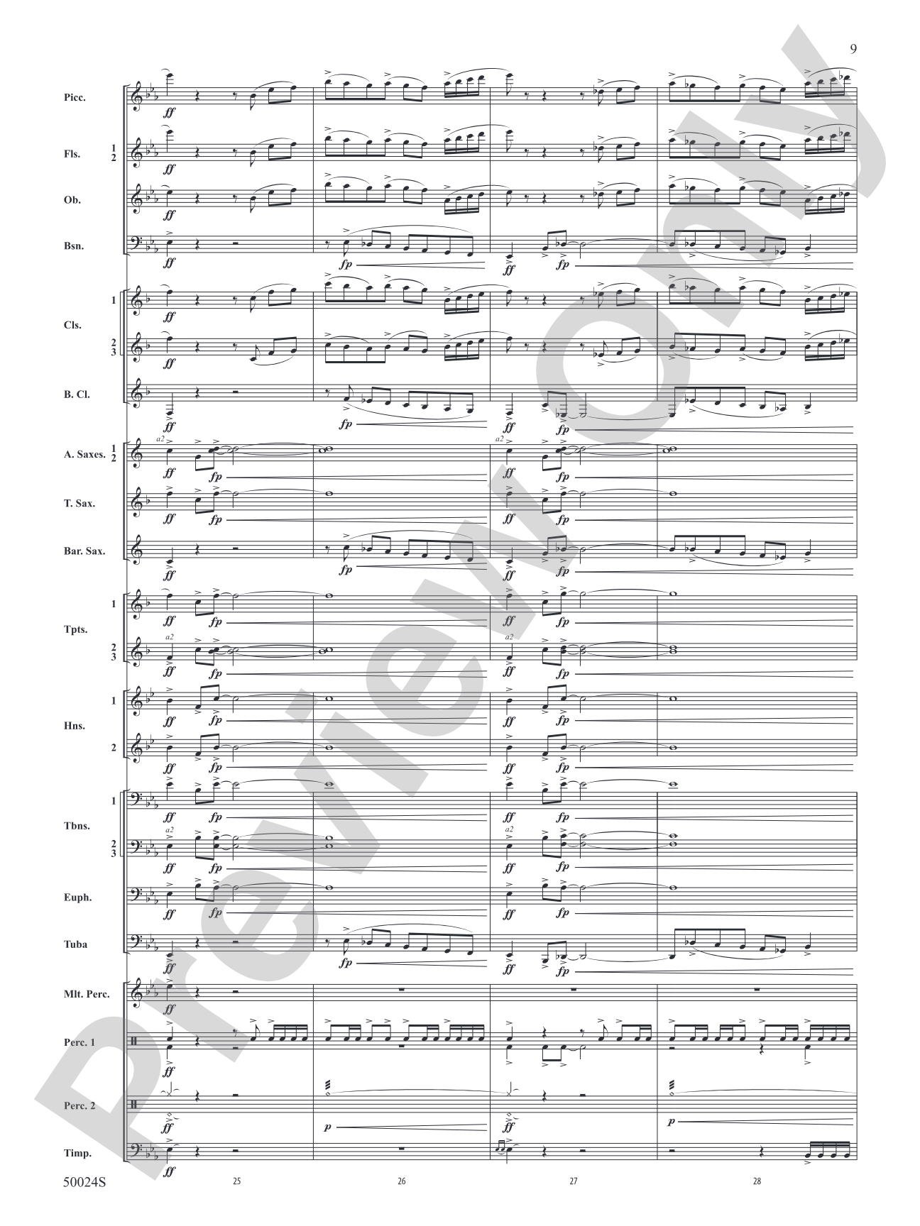 A Beacon of Light: Concert Band Conductor Score & Parts