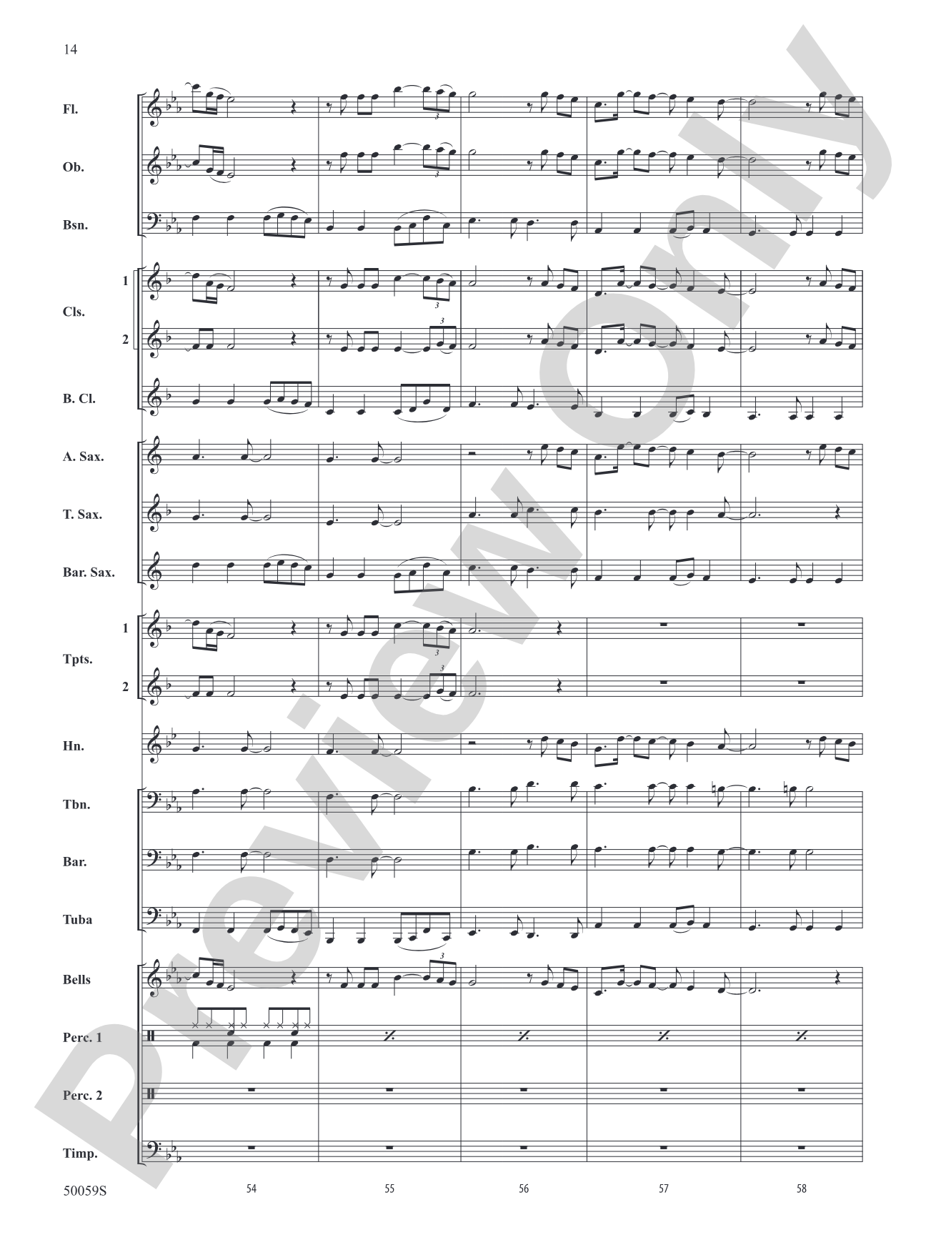 Flowers: Concert Band Conductor Score & Parts