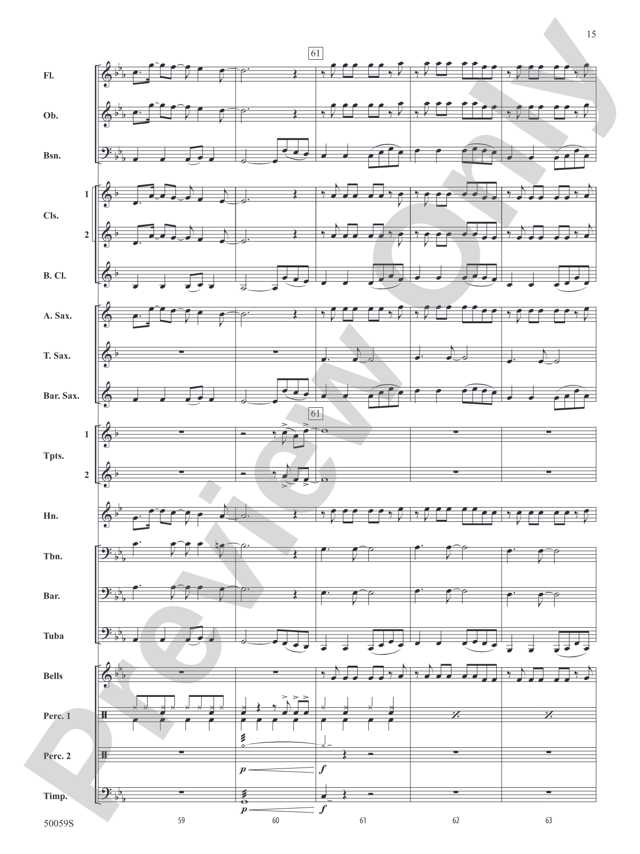 Flowers: Concert Band Conductor Score & Parts