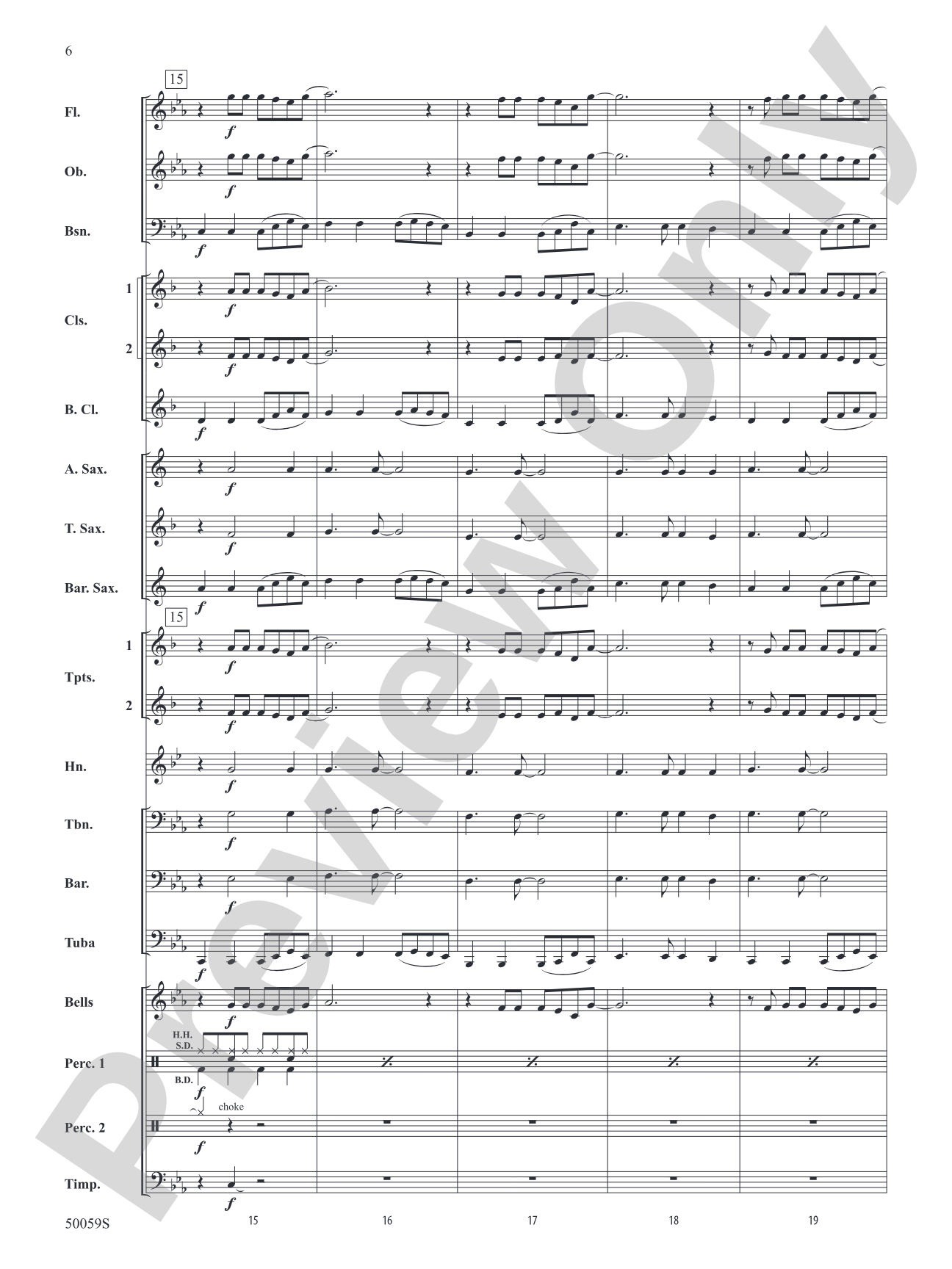 Flowers: Concert Band Conductor Score & Parts