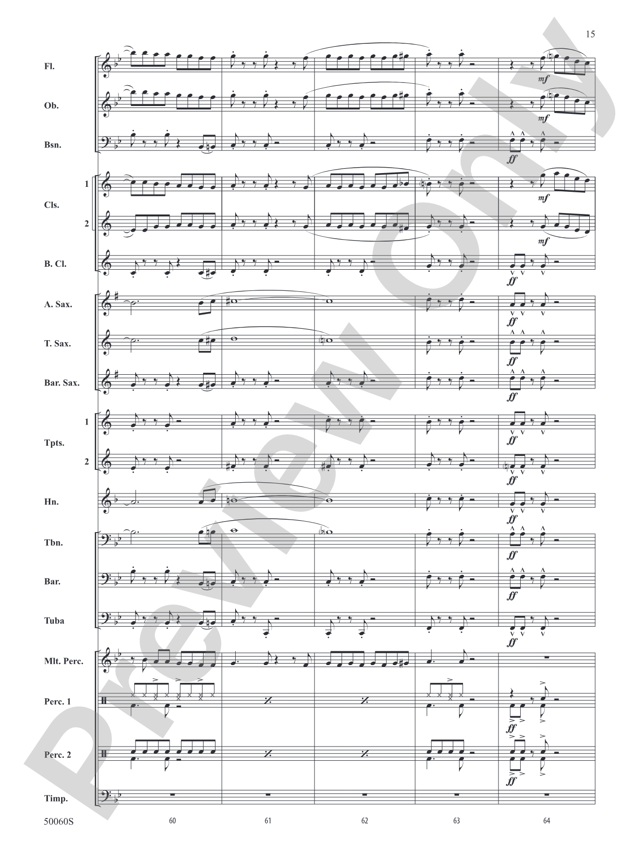 Made You Look: Concert Band Conductor Score & Parts