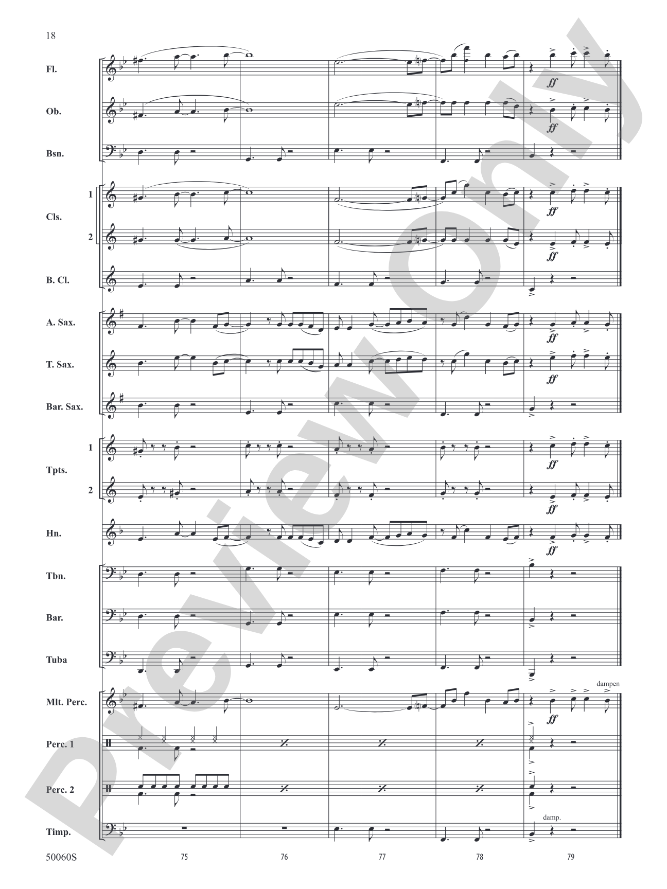 Made You Look: Concert Band Conductor Score & Parts