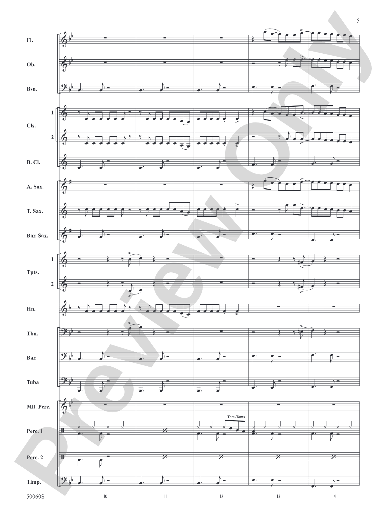 Made You Look: Concert Band Conductor Score & Parts