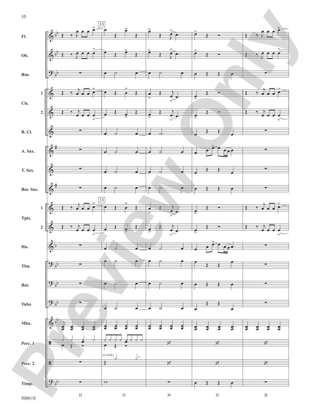 Enemy: Concert Band Conductor Score & Parts