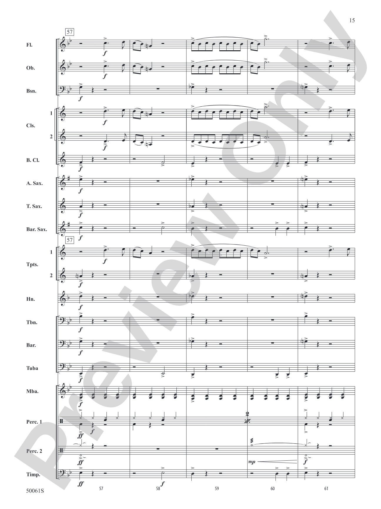 Enemy: Concert Band Conductor Score & Parts
