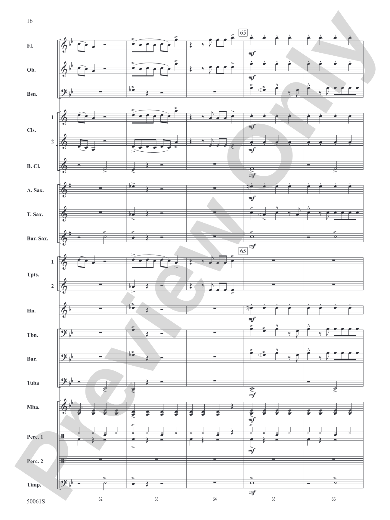 Enemy: Concert Band Conductor Score & Parts