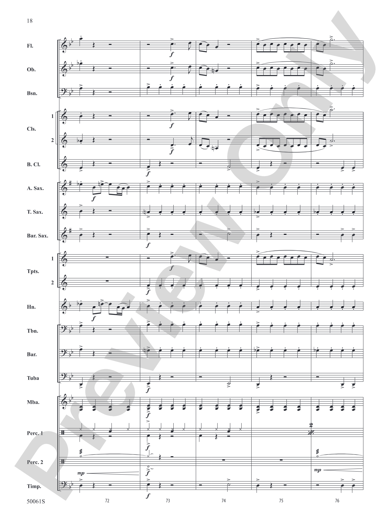 Enemy: Concert Band Conductor Score & Parts
