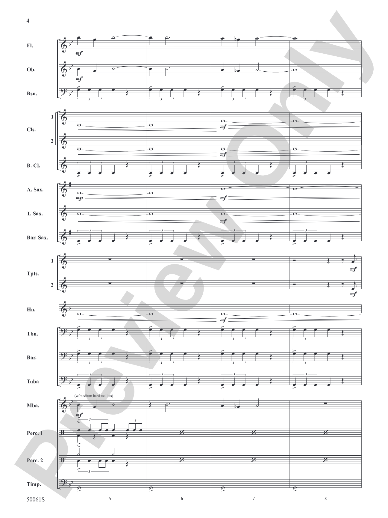 Enemy: Concert Band Conductor Score & Parts