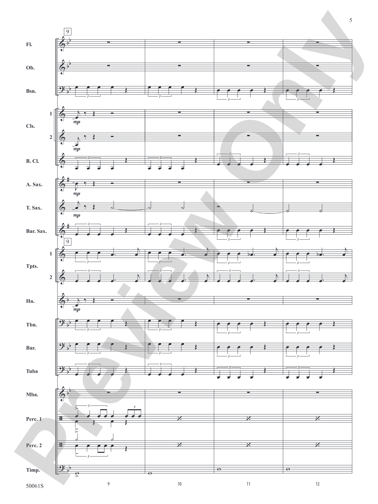 Enemy: Concert Band Conductor Score & Parts
