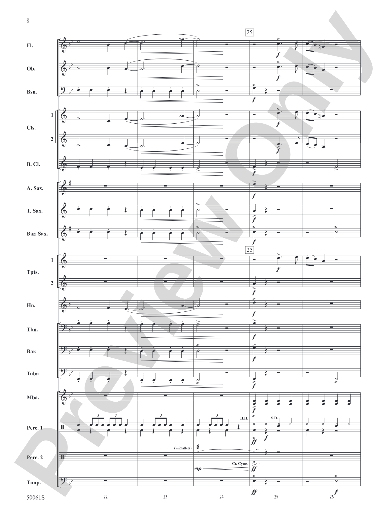 Enemy: Concert Band Conductor Score & Parts