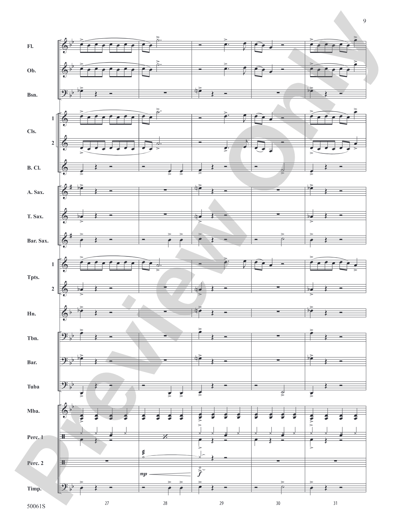 Enemy: Concert Band Conductor Score & Parts