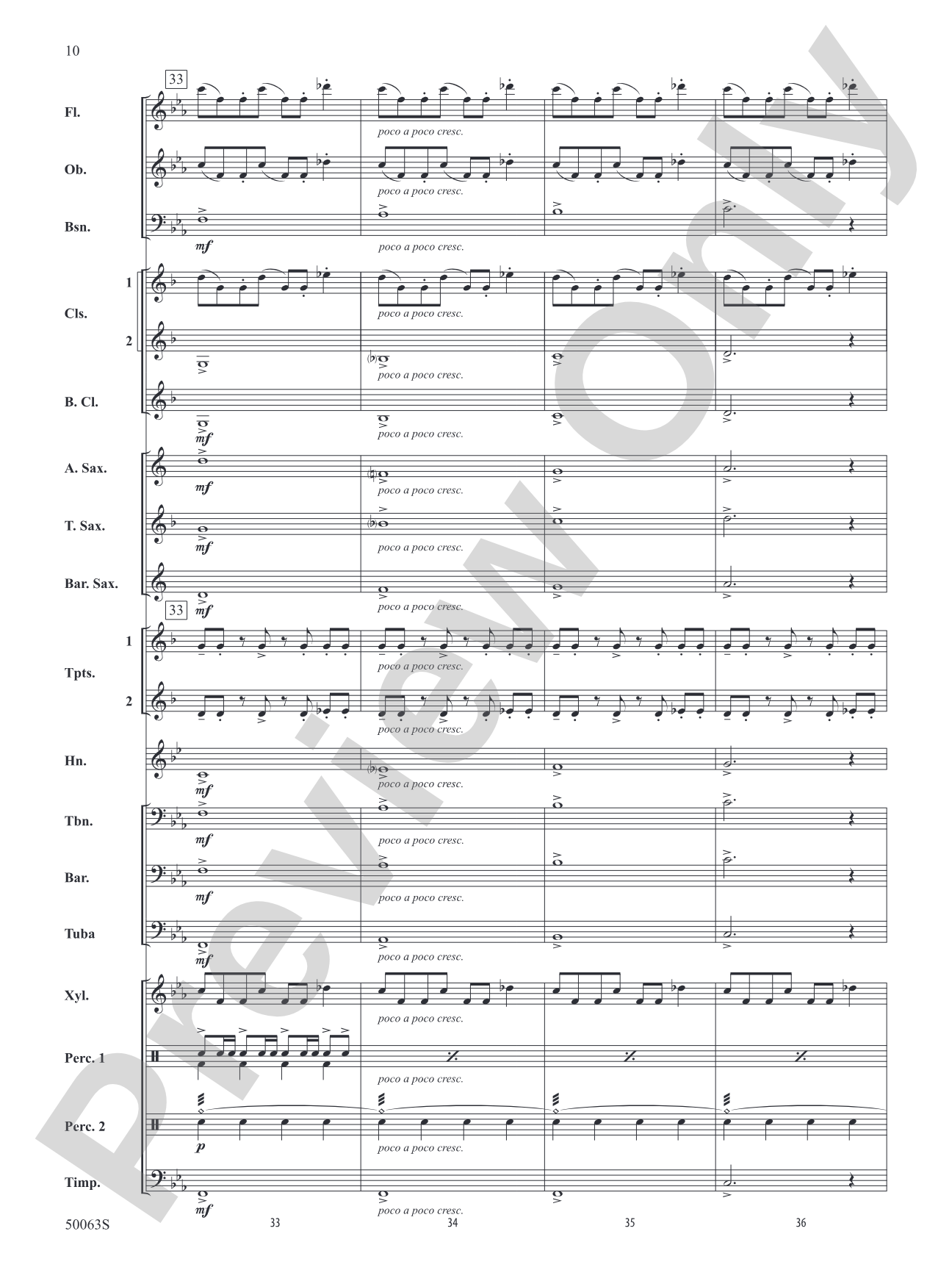 Halloween Theme: Concert Band Conductor Score & Parts