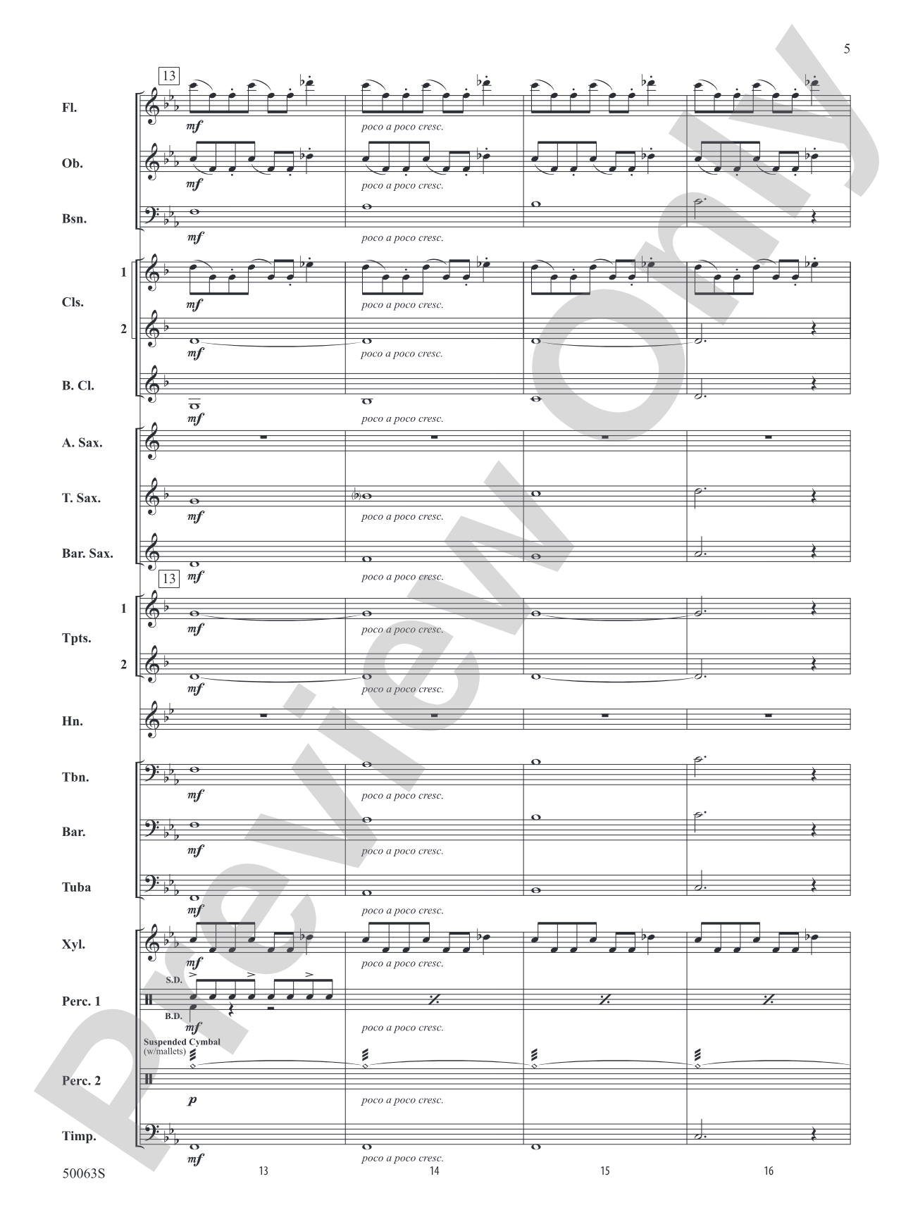 Halloween Theme: Concert Band Conductor Score & Parts