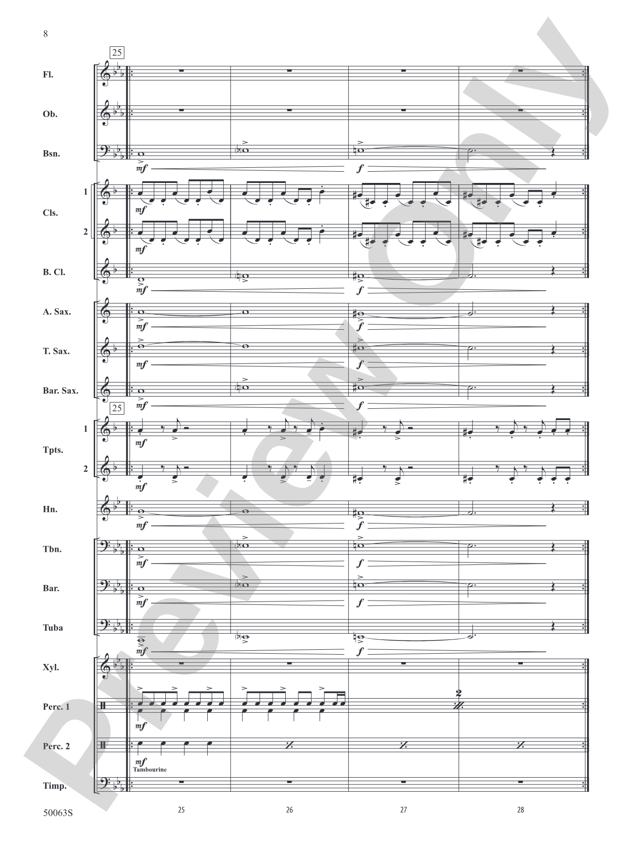 Halloween Theme: Concert Band Conductor Score & Parts