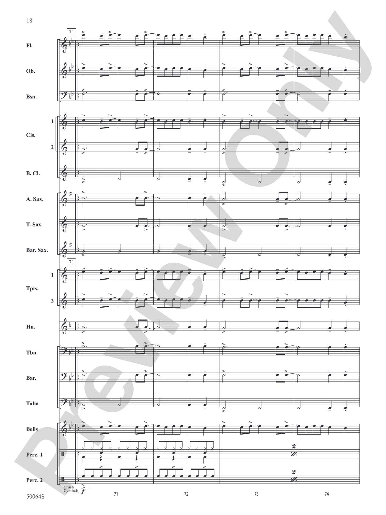 A Taylor Swift Duo: Concert Band Conductor Score & Parts