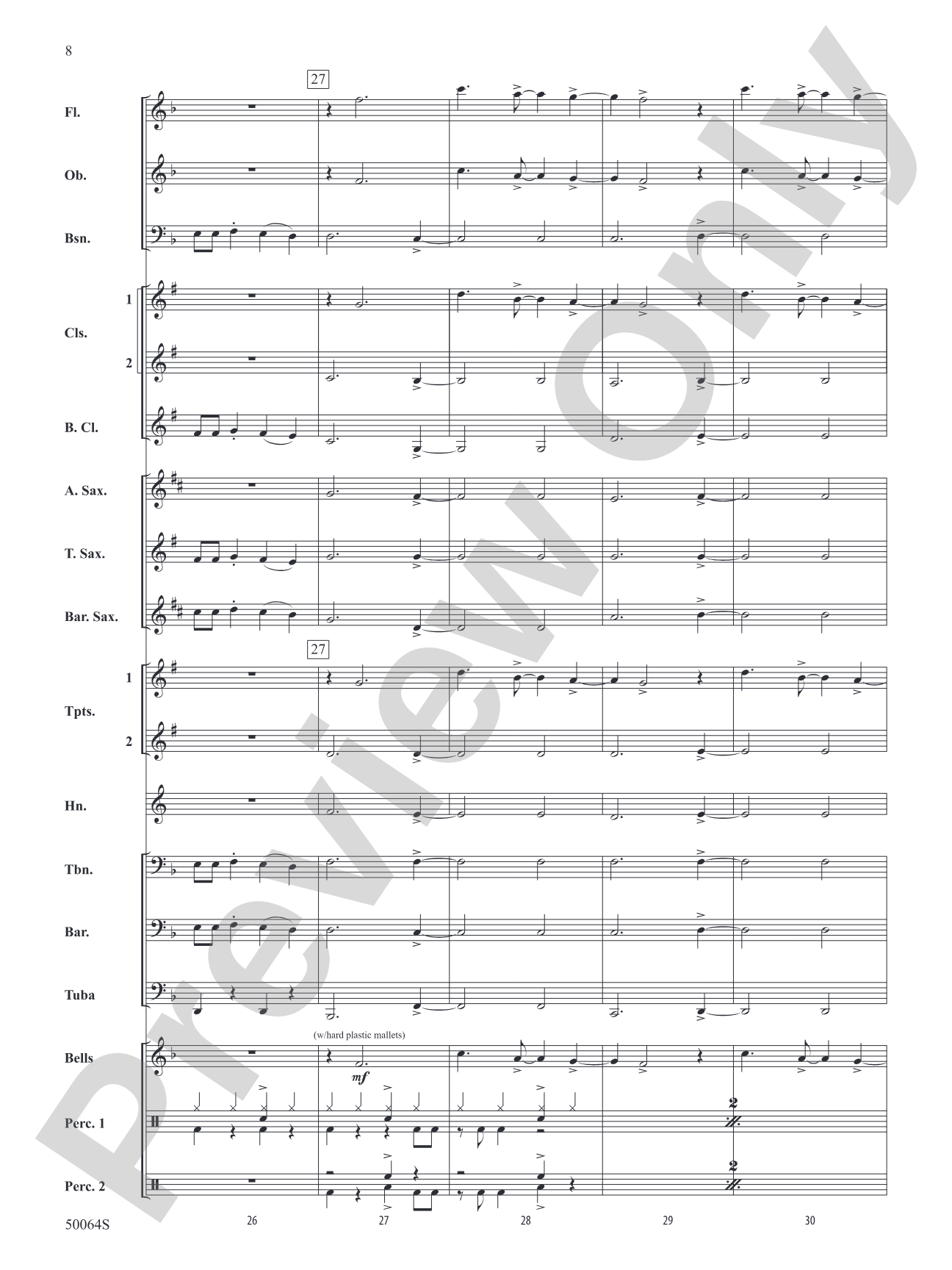 A Taylor Swift Duo: Concert Band Conductor Score & Parts