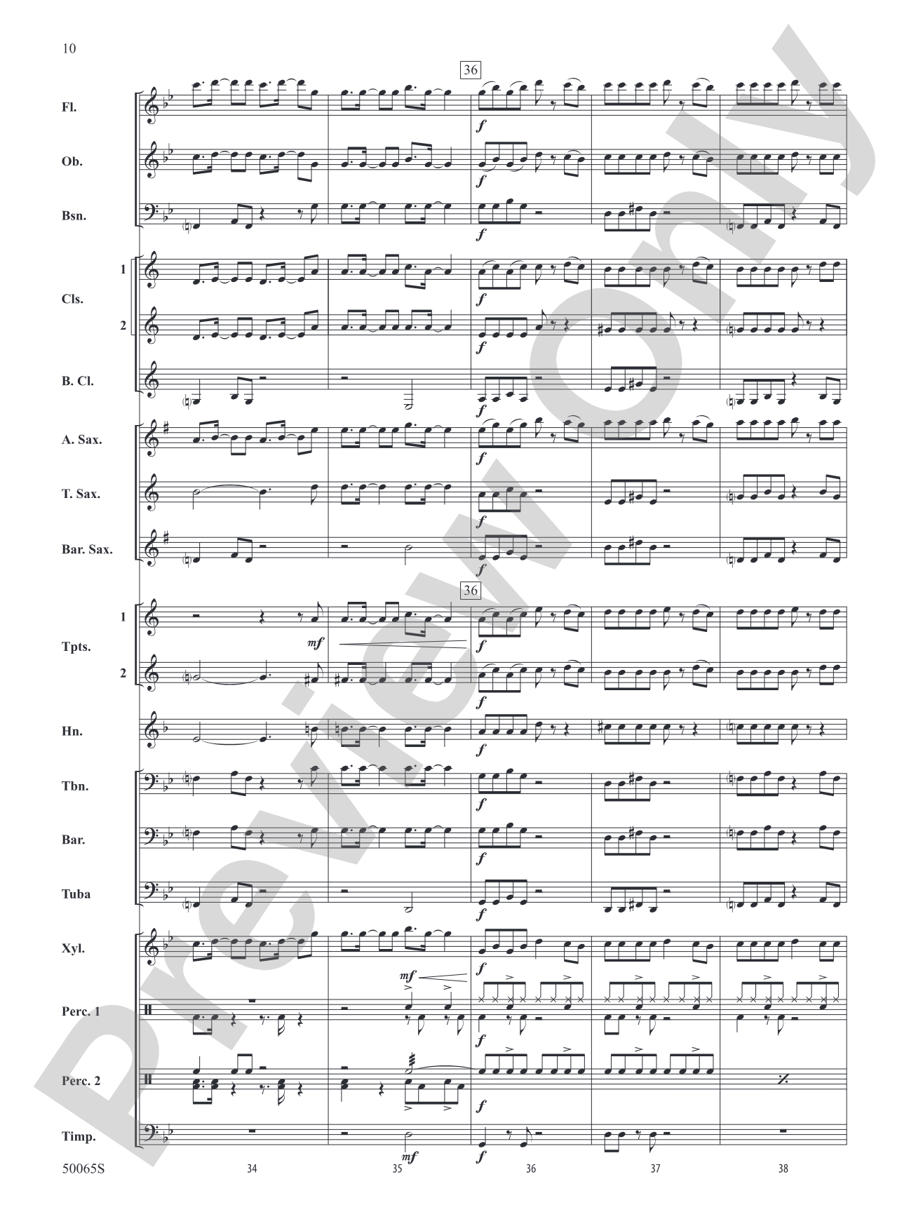 Bones: Concert Band Conductor Score & Parts
