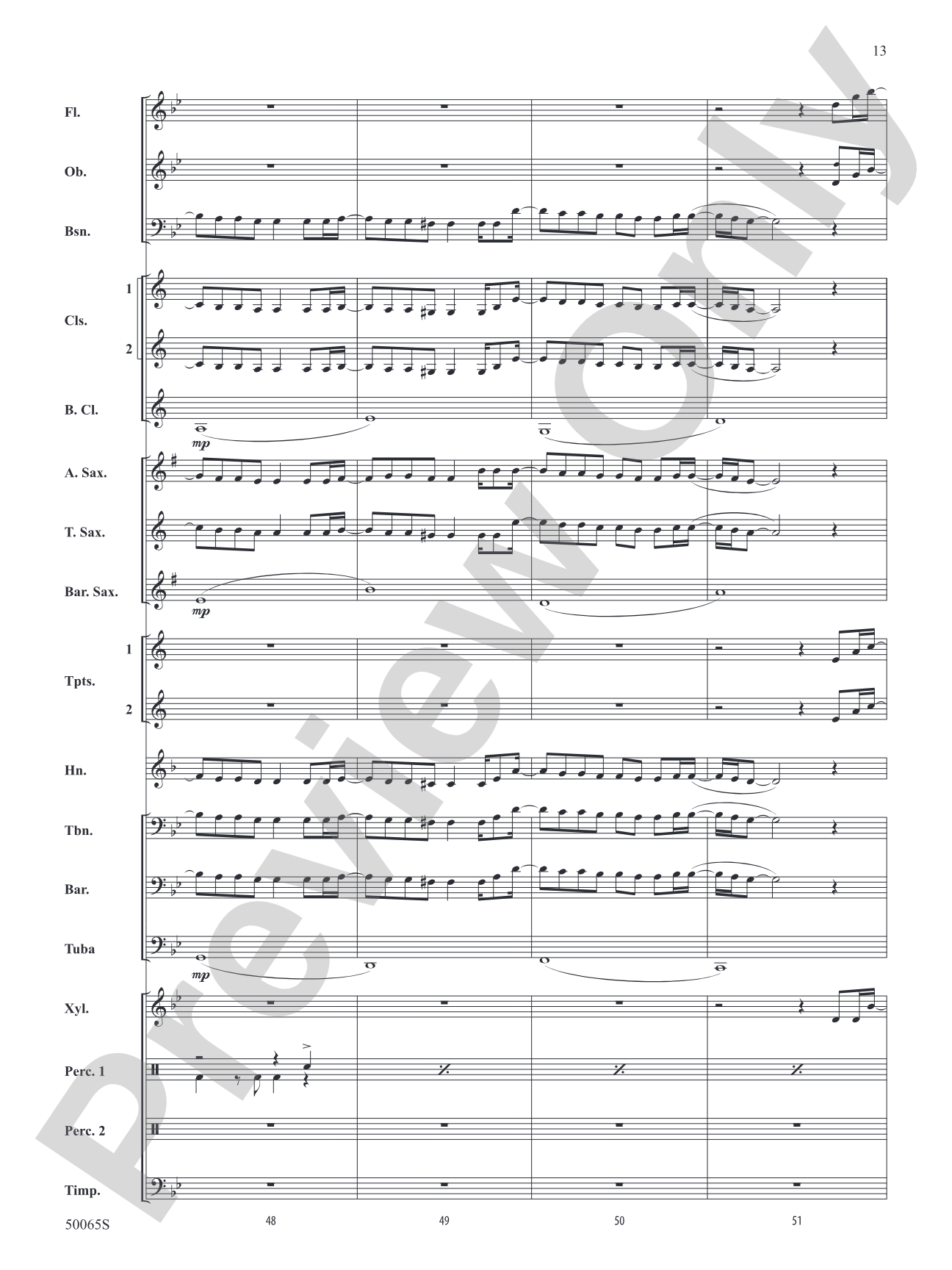 Bones: Concert Band Conductor Score & Parts