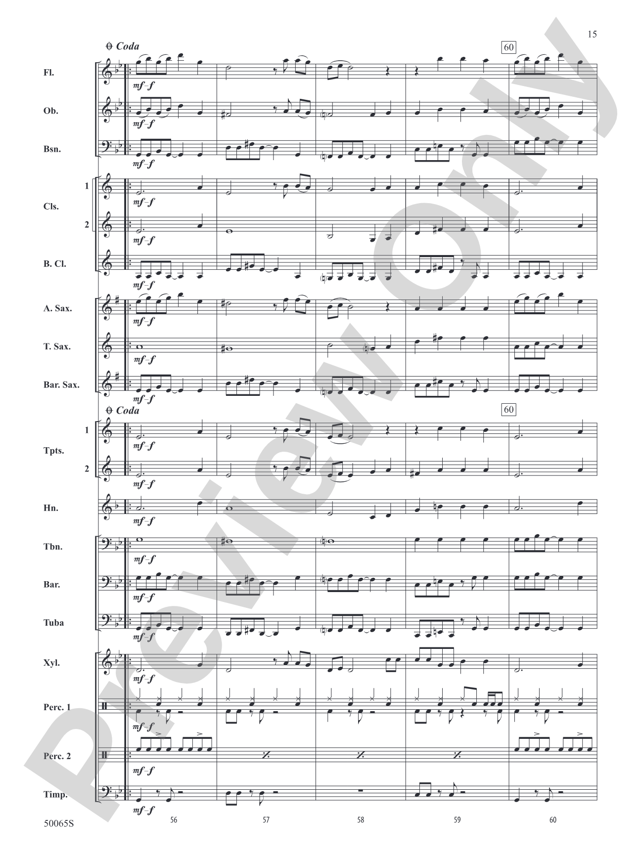 Bones: Concert Band Conductor Score & Parts