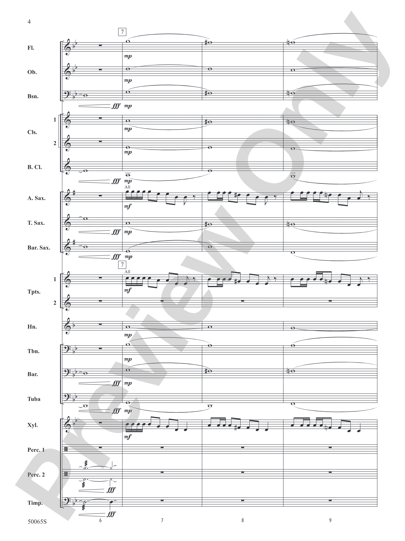 Bones: Concert Band Conductor Score & Parts
