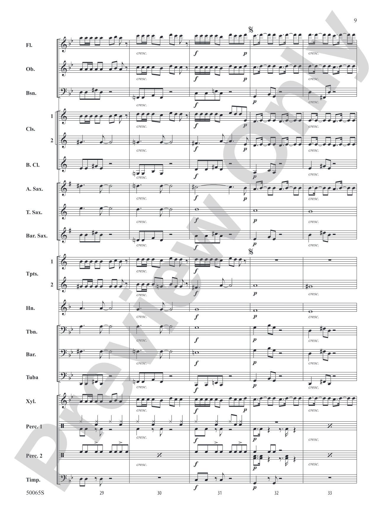 Bones: Concert Band Conductor Score & Parts