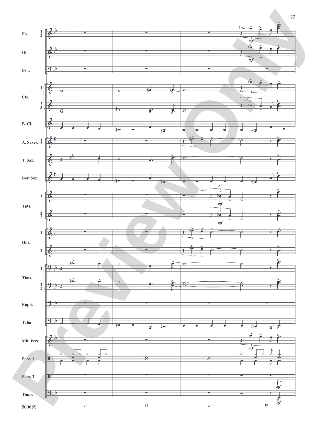 Annie: Concert Band Conductor Score & Parts