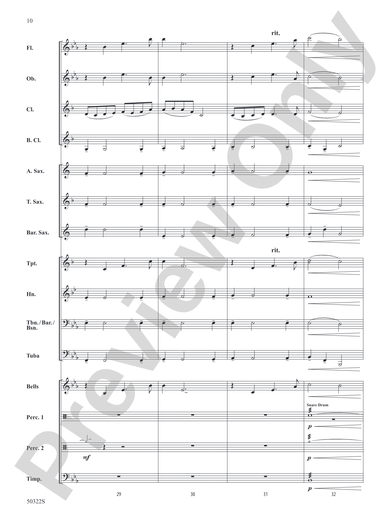 A Scottish Hymn: Concert Band Conductor Score & Parts