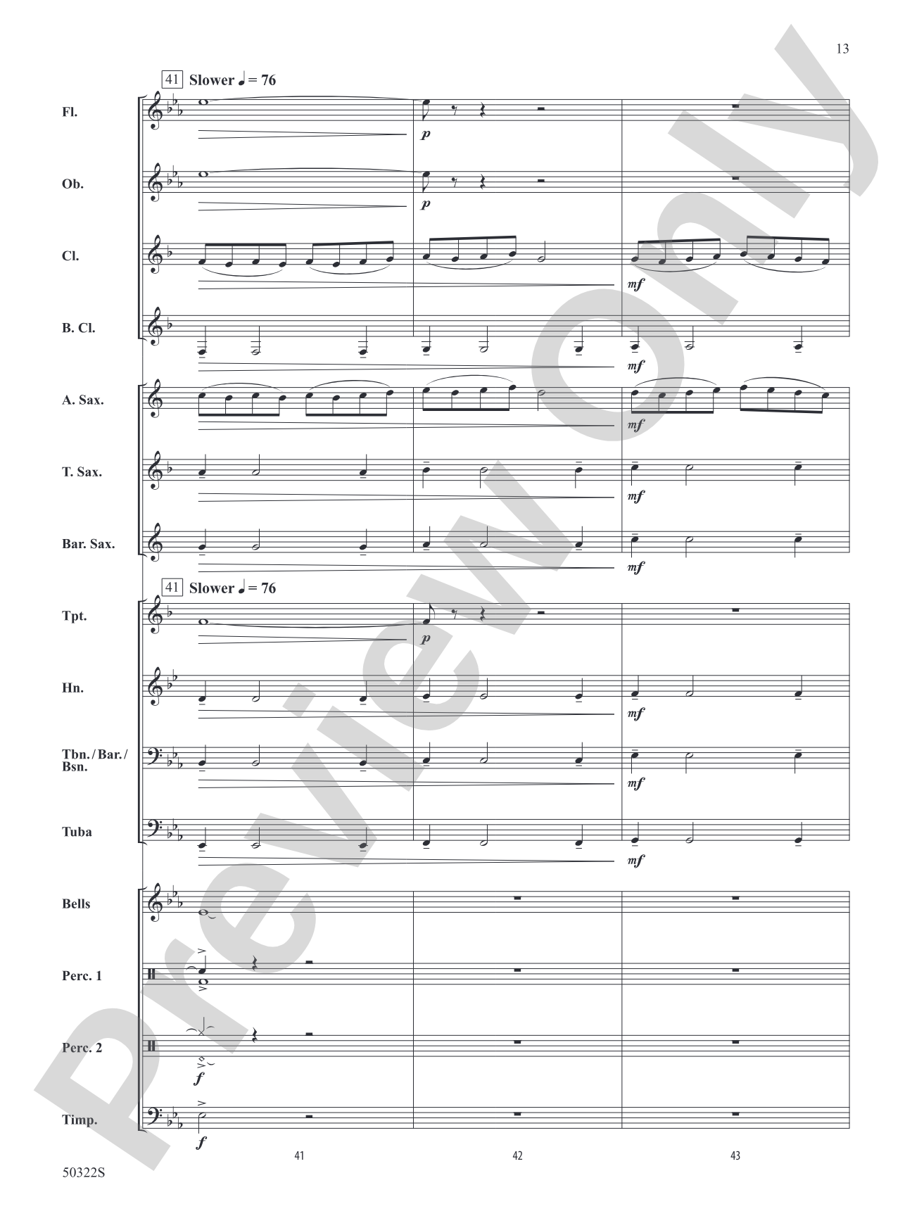 A Scottish Hymn: Concert Band Conductor Score & Parts